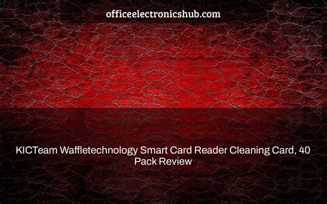 waffletechnology smart card reader cleaning cards|check reader cleaning card.